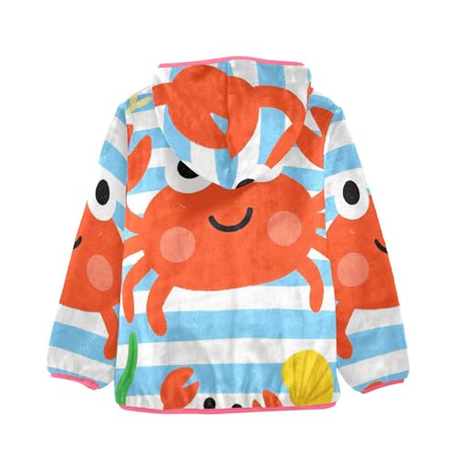 GuoChe Crabs and Seaweed Boys Sherpa Jacket2