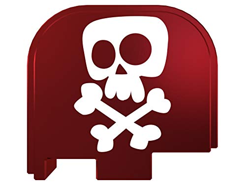Rowe Tactical Rear Slide Cover Plate for Glock - Red Skull Cartoon - for Glock 43-43x-48