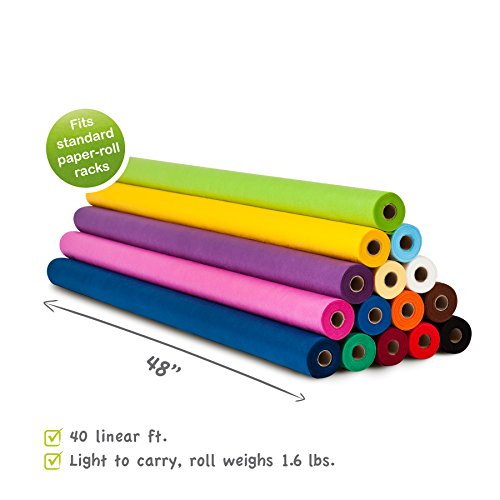 Smart-Fab Craft Fabric Roll, 48" X 40', Dark Purple, Perfect For Schools, Crafts, Art, Bulletin Board, Teacher Classrooms, Outlasts Paper, Won't Fade #TOP4