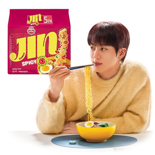 オットギ ジンラーメン ジンシール付き！ スパイシー 120g×5個入りパック 韓国ラーメン インスタントラーメン 韓国食品のサムネイル