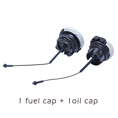 Poweka Tank Fuel Cap,Oil Cap for Stihl Chainsaw Ms171 Ms181 Ms192 Ms192t Ms200 Ms210 Ms200t Ms211 Ms230 Ms240 Ms250 Ms260 Ms340 Ms360 Ht100 Ht101