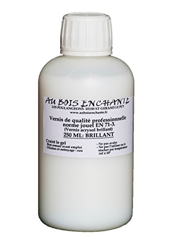 Vernis Norme Jouet 250 ML Brillant en 71-3 pour Bois (Vernis acrysol Brillant) Cover