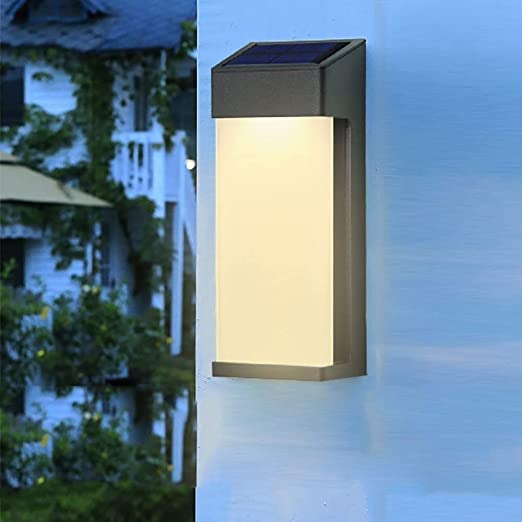 Lanterne murale extérieure à énergie solaire de haute résistance pour patio