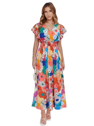 Image of Flessibili Womens Summer Floral Maxi Dress Wedding Guest Party Long Dresses 2026