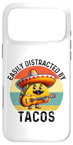 Easy Distracted By Tacos ^RX j̎q ̎q Y X}zP[X iPhone 17 Pro Max p