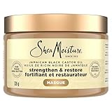 SheaMoisture Strengthen & Restore Hair Treatment Masque for dry hair Jamaican Black Castor Oil deep conditioner with Shea Butter, Peppermint and Apple Cider Vinegar 326 g