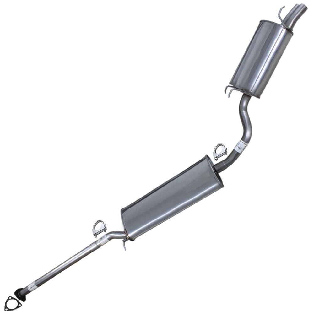 Exhaust Resonator & Muffler Kit Compatible for 2005-2008 Honda Pilot 3.5L | Stainless Steel | Northeastern Exhaust | Free Clamp and Gasket Included |