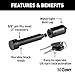 CURT 23518 Black Trailer Hitch Lock, 5/8-Inch Pin Diameter, Fits 2-Inch Receiver