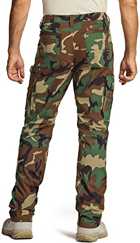 Image of CQR Men's Quick Dry Work Pants, Water Resistant Outdoor Tactical Pants, Lightweight Stretch Cargo Hiking Pants