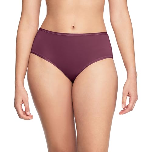 Warners Women's So Stretchy, So Good Hipster Panty WRW253HP14, Burgundy, X-Large