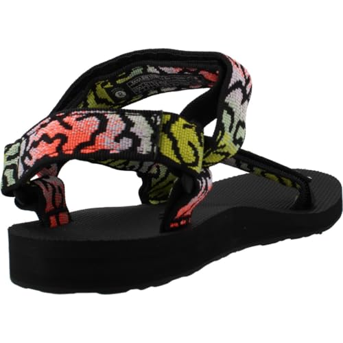 Image of Teva Women's Original Universal Sport Sandal, Epic Coral /Green Multi, 5