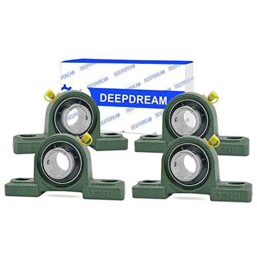 4Pcs UCP201-8 Pillow Block Bearing 1/2 inch Bore Mounted Pillow Block Bearings with 1/2" Chrome Steel Bearings Self Alignment