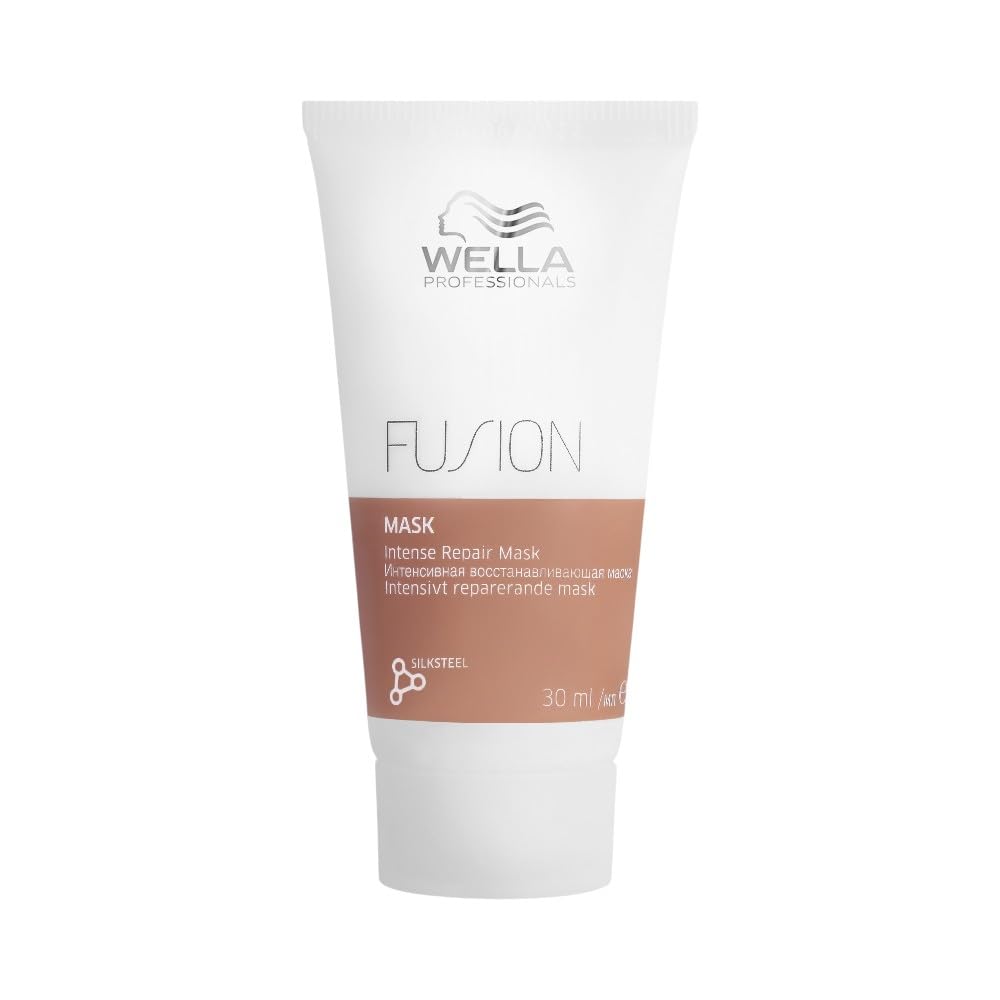 Wella Professionals Fusion Intense Repair Hair Mask for Damaged, Frizzy Hair | 30 ml | With Silk Amino Acids-image-13