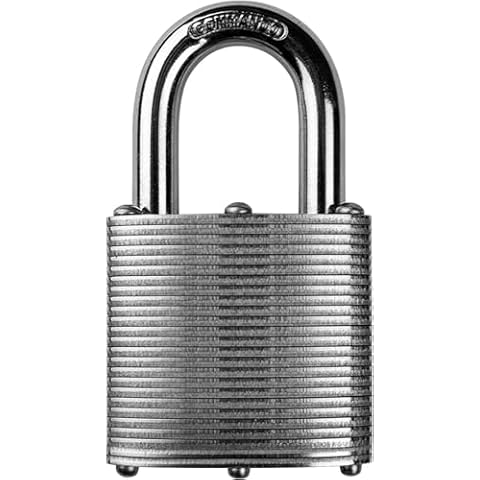 44mm Heavy Duty Carbon Steel Commando Lock Padlock – Military Grade Weatherproof Security Lock for Storage Shed, Garage, Lockers, Toolboxes, Construction Site Storage and More – Made in The USA Cover