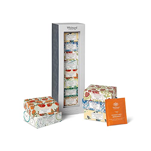 Whittard of Chelsea - Tea Discoveries Gift Set | Collection of Black & Green Teas | Suitable for Vegans & Vegetarians | - 8 Flavours x 5 Teabags each