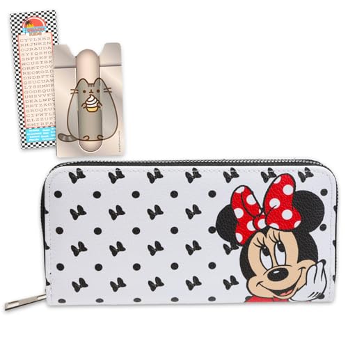 Minnie Mouse Wallet for Women Set - Bundle with Minnie Wallet for Women and More | Minnie Mouse Set for Girls, Teens