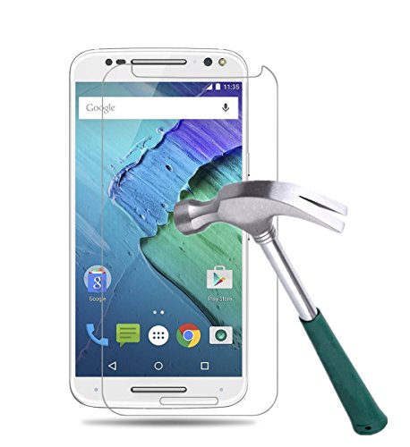 Moto X Pure Edition Screen Protector,TANTEK [Bubble-Free][Anti-Scratch][Anti-Fingerprint] Tempered Glass Screen Protector for Motorola Moto X Pure Edition (2015) / X Style, [1Pack]