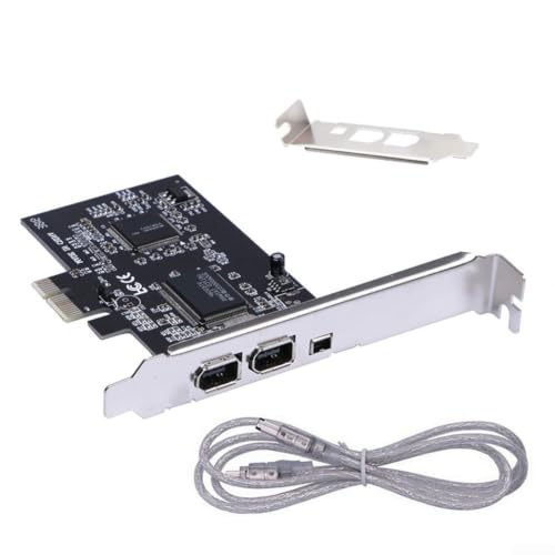 Tarjeta PCIe Firewire 1394A con 3 puertos para PC de 400Mbps 7