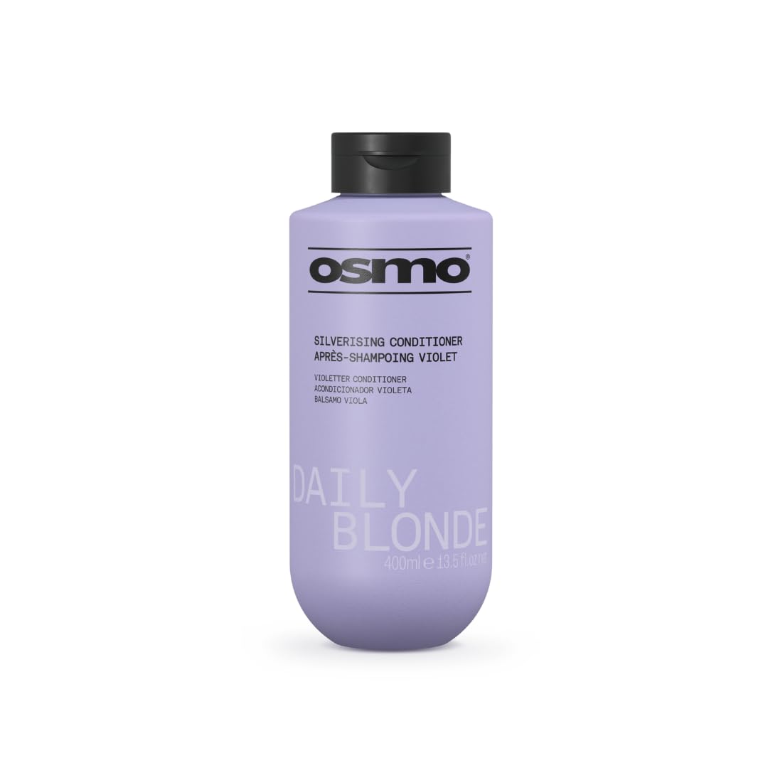 OSMO Daily Blonde Silverising Conditioner | Purple Conditioner | No Yellow or Brass | Vegan. 400ml.