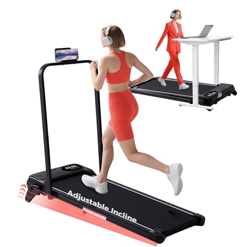 JY008 Walking Pad with Adjustable Incline & 350 lb Capacity