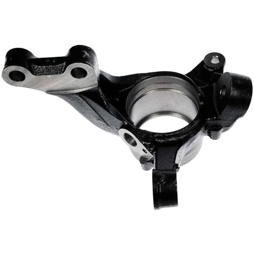 Image of Detroit Axle - Front Left Steering Knuckle for Toyota Sienna Highlander Lexus RX330 RX350 RX400h, Driver Side Steering Knuckle Assembly Replacement