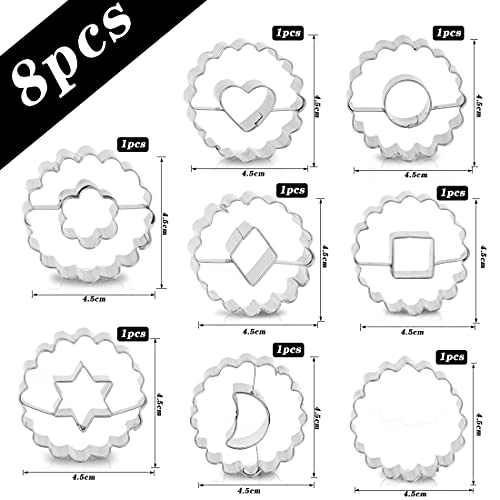 O-Kinee 8pz Mini Formine per Biscotti, Natale