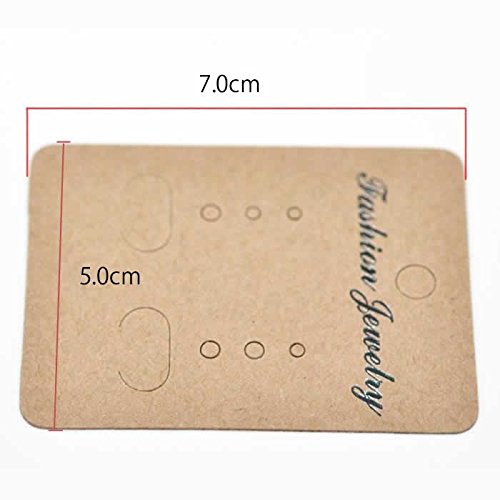 Amazon | アクセサリー台紙 ピアス台紙 70mmx50mmペーパータグ5枚  
