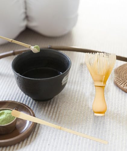 Image of 2Pcs Matcha Kit, Resin Matcha Whisk and Spoon Set, Traditional Tea Preparation Tools, Perfect for Beginners and Enthusiasts, Lightweight and Durable