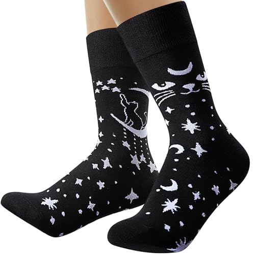 Funny Animal Socks for Women - Cute Dog and Cat Socks, Colorful Novelty Funny Socks for Animal Lover