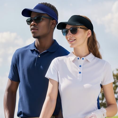 Image of Sukeen Cooling Stretchy Visor Free Size Cool Hat with UV Protection Brim Peak Vizor for Golf,Tennis,Cycling,Running