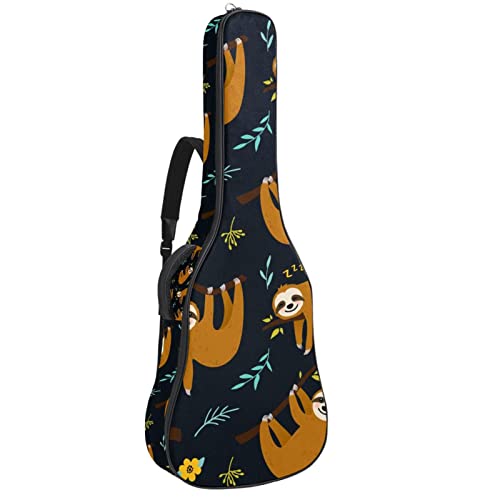 Housse guitare acoustique anti-choc et imperméable 42.9 pouces motif cerise et fraise