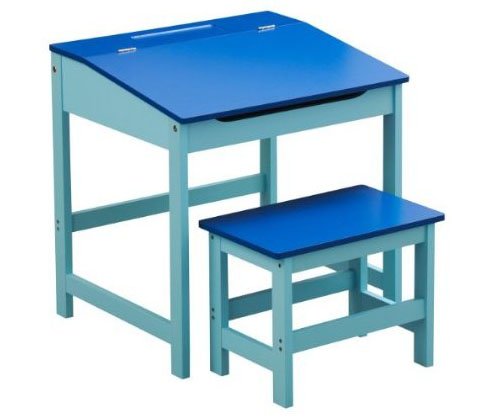 Bureau Desk and Stool Childrens Blue MDF Bravo Gorgeous Newiest
