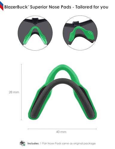 Image of BLAZERBUCK Replacement Nose Pads Nose Pieces for Oakley Razor Blade Sunglasses