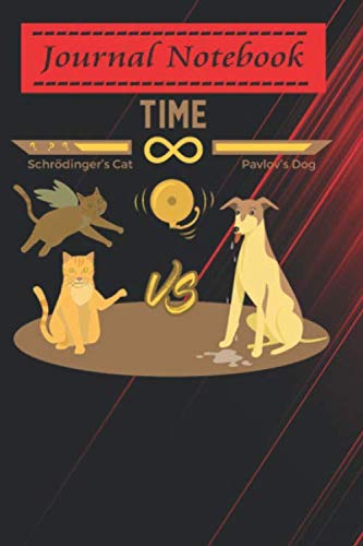Composition Book, Schrodinger's Cat VS. Pavlov's Dog Funny Video Gam: Animal notebook for kids (6x9