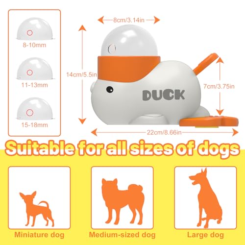 Interaktives Hundespielzeug 2 in 1 Slow Feeder Entenform Interaktive Futterspender Hundespielzeug Intelligenz Reduziert Blähungen fördert eine gesunde Ernährung für Haustiere Hunde und Katzen
