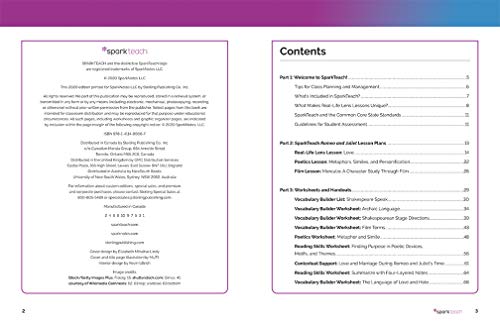 SparkTeach: Romeo and Juliet: Lesson Plans, DIscussion Questions, Projects, Worksheets, and More (Volume 16) - Image 2