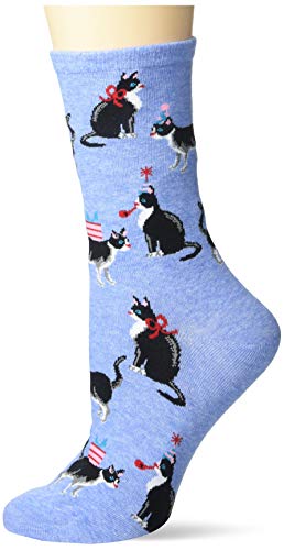 Image of K. Bell womens Funny Animal Crew Socks - 1 Pairs - Cool & Cute Wordplay Novelty Gifts