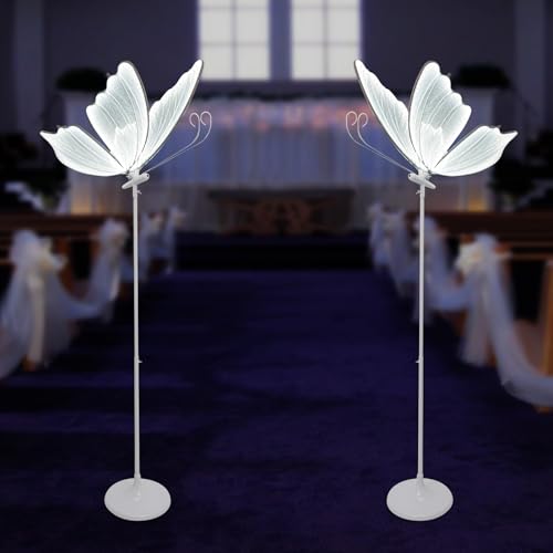 ChronosGear 2 PCS LED Butterfly Ceiling Lamps with Light, 48W