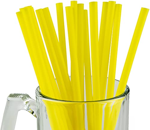 Pack de 250 pitillos plásticos amarillos 10" miniatura 1