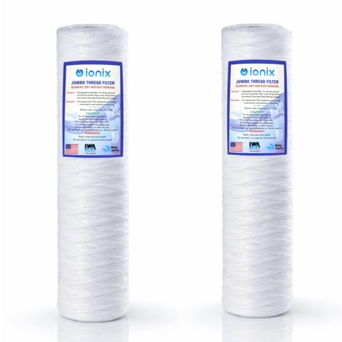 Image of IONIX Jumbo Thread Filters, Jumbo Size Thread Filter for Whole House Water Filters, Over Head Tank Filters (2)