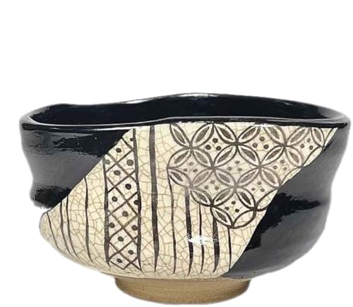 茶道具 抹茶碗 せともの 黒織部茶碗 景陶作 紙箱入り 茶道具 抹茶碗 せともの 黒織部茶碗 景陶作 紙箱入り