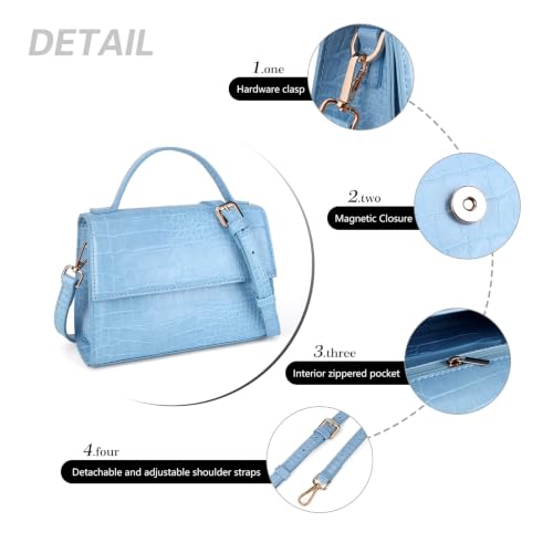 Image of Gladdon Small Crossbody Purse for Womens Trendy Ladies Top Handle Shoulder Bags(S: 5.12''x 7.87''x 2.56'')