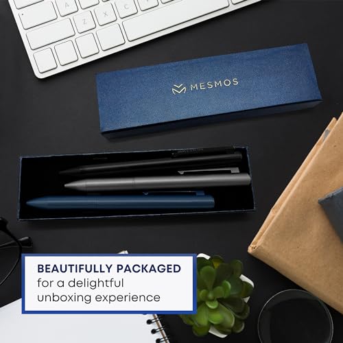 Mesmos CUSTOM PENS FOR MEN 3Pk Ballpoint Pen Set, Luxury Pens For Men, Nice Pen, Cool Metal Pen thumb #3
