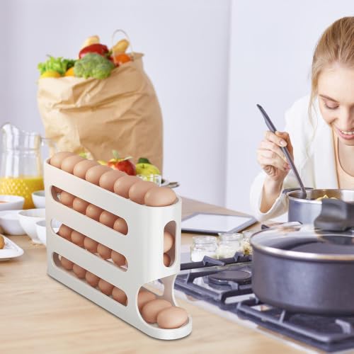 Huevera para refrigerador de diseño moderno ideal para panaderías y hogar 8