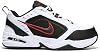 Zapatilla de Entrenamiento Nike Monarch IV para Hombre, Blanco Negro Rojo, 11.5 US 6