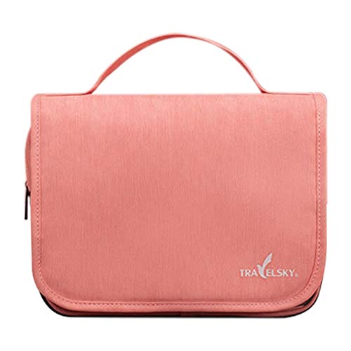 Bloepum トラベルストレージ 防水 Pu コスメティックバッグ 多機能 収納バッグ 折りたたみ 大容量 トイレバッグ