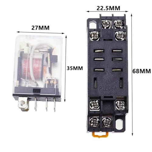 Relais LY2NJ 12V DC commande 8 broches pour depanner circuit automatisme