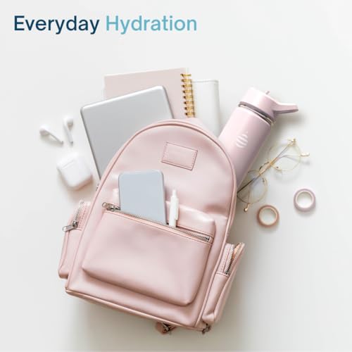 Clearly Filtered Water Bottle | Removes 220+ Contaminants, Double-Wall Insulated Stainless Steel, BPA/BPS Free, Phthalate Free, Filters Flouride Lead Chlorine (16oz, Bubble Gum)