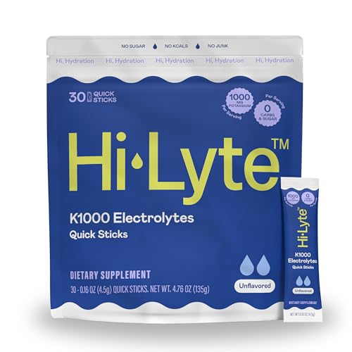Image of Hi-Lyte K1000 Hydration Packets Unflavored Keto & Performance, 30 Servings