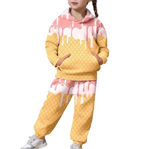 Conjunto de dos piezas holgado que evita rozaduras en niñas con pantalón elástico